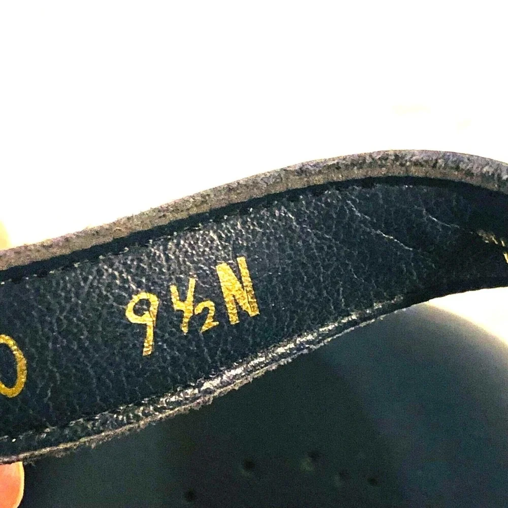 SAS Tripad Comfort Sandals Women's Navy Blue Leather Slingback Block Heel‎ 9.5 N